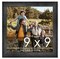 9x9 Wide Barnwood Picture Frame with UV-Resistant Acrylic & Acid Free Backing, Available in 6 Paint Finishes - Grey, Brown, White, and Black